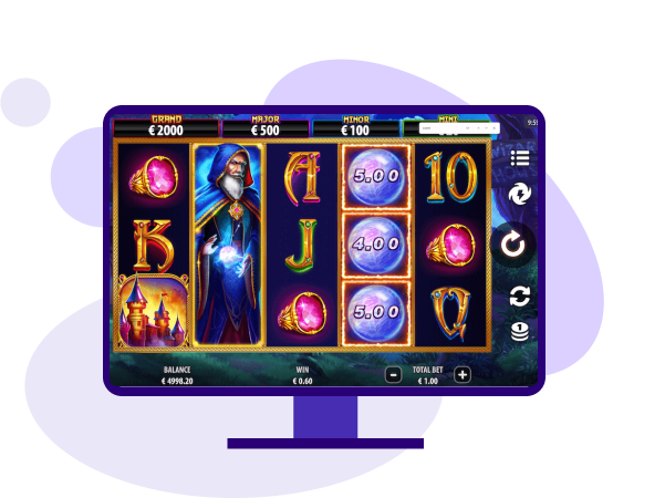 blue wizard slot demo
