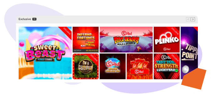 32Red casino exclusive slots