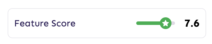 Feature score - online slots rating