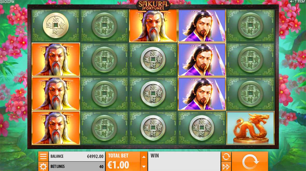 Sakura Fortune slot winning symbols