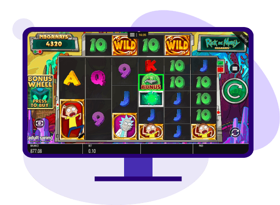 Rick and Morty Megaways Slot Gameplay