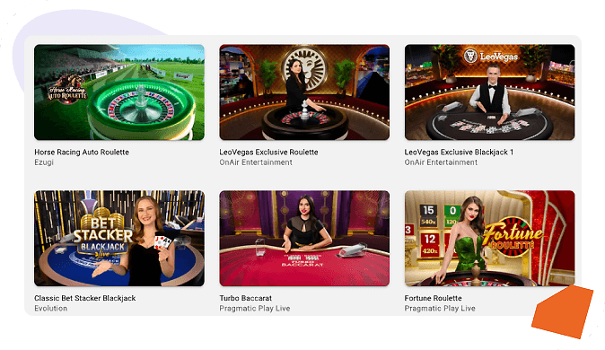 leovegas live dealer